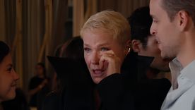 La icónica presentadora y su emoción en la muestra. La icónica presentadora y su emoción en la muestra.
