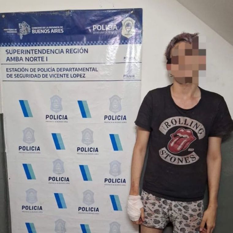 Leandro Agustín Imbrogiano, único sospechoso por el crimen de su madre. Foto: Policía bonaerense.