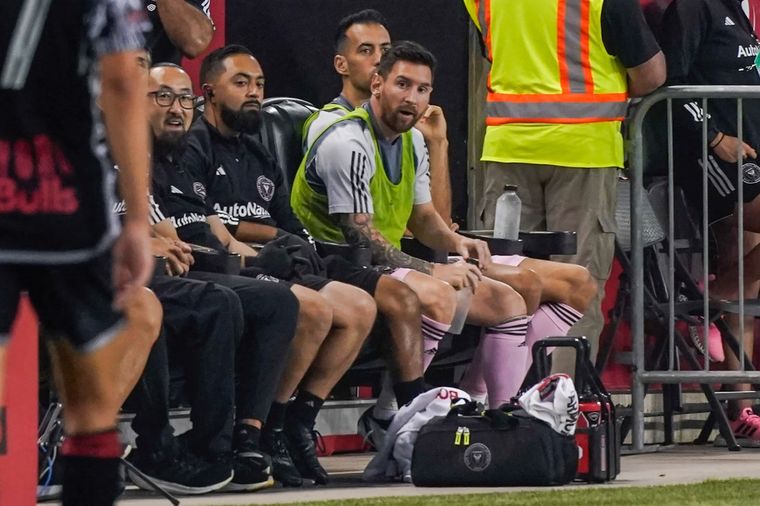 Messi, al banco de suplentes de Inter Miami para la final de la US Open Cup