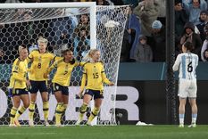 Blomqvist, que abrió la cuenta para Suecia, destacó la fortaleza de Argentina ante una potencia Foto: EFE Blomqvist, que abrió la cuenta para Suecia, destacó la fortaleza de Argentina ante una potencia Foto: EFE