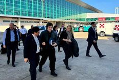 javier milei llego a suiza para participar del foro economico mundial