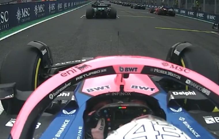 Franco Colapinto y una largada prolija en Brasil.