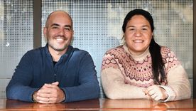 Andrés Lafargue y Romina Rolón en MDZ. Foto: Rodrigo DAngelo / MDZ