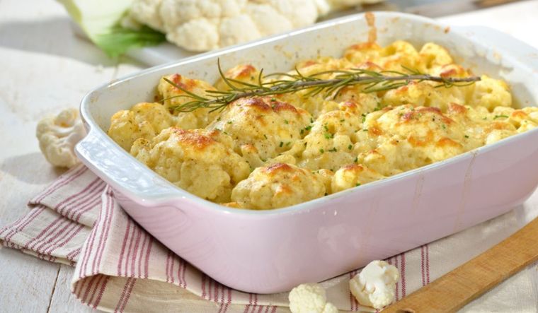 Gratinado de coliflor: una opción saludable y reconfortante Foto: Shutterstock
