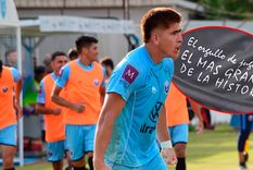 Khalil Caraballo, delantero de Ciudad Bolívar, se refirió a la dedicatoria para River. Foto: @khalil_caraballo9 y Club Ciudad de Bolívar