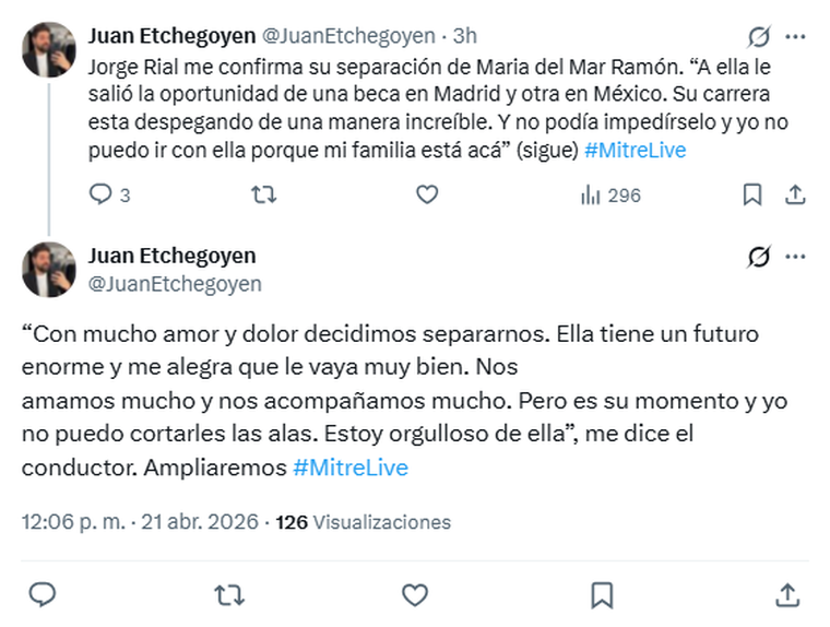 Jorge Rial habló tras la separación. Jorge Rial habló tras la separación.