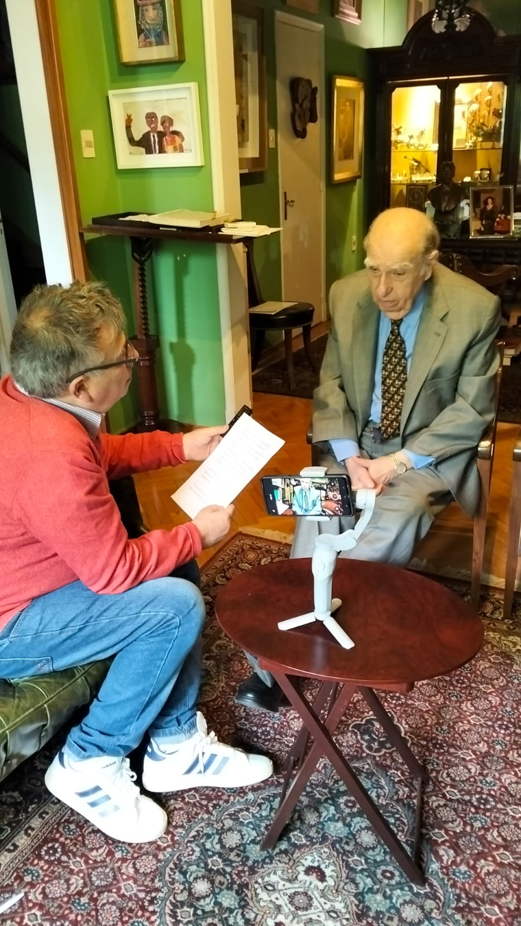 Julio María Sanguinetti le abrió las puertas de su casa a MDZ. Julio María Sanguinetti le abrió las puertas de su casa a MDZ.