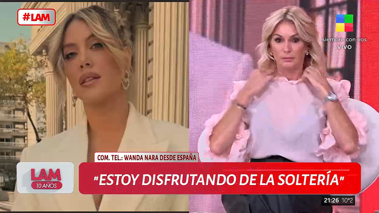 Wanda habló del rumor sobre su relación con Hakimi. Foto: captura de pantalla/ América TV. Wanda habló del rumor sobre su relación con Hakimi. Foto: captura de pantalla/ América TV.