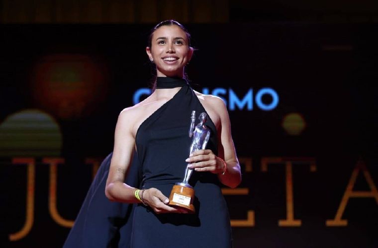 Julietta Benedetti recibió el Olimpia de Plata en ciclismo.