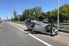 Así quedó el Renault Sandero que conducía la víctima del accidente.&nbsp;