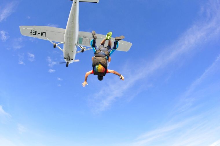 Un hombre murió tras una falla en su paracaídas. Foto ilustrativa Foto: Aeródromo de Lobos