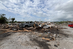 Destrucción total en Oklahoma tras el potente tornado Foto: X @zaneo_11