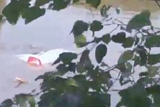 El accidente ocurrió en la avenida 27 de Febrero y la autopista Cámpora.  Foto: Captura de video