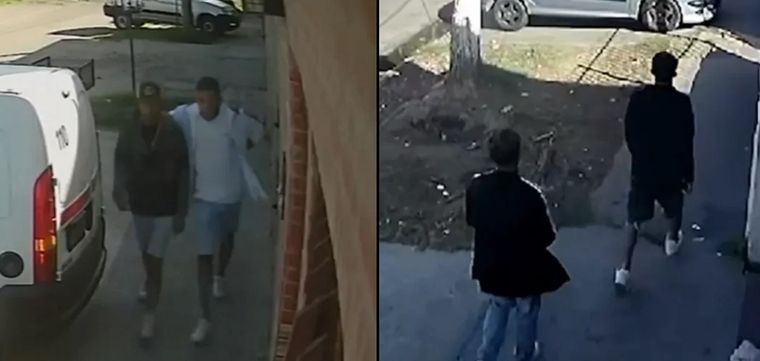 Así escapaban los delincuentes tras el crimen de Umma Foto: Captura de video