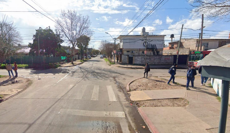 La zona donde fue baleada la víctima Foto: Télam