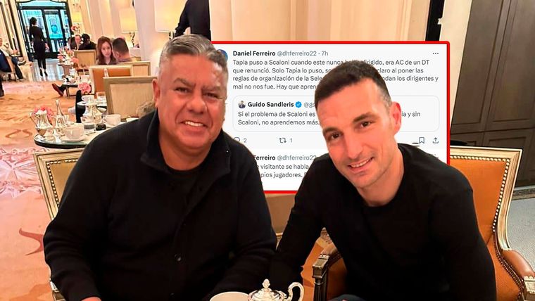 Scaloni fue duramente criticado por el exvocero de Chiqui Tapia en AFA