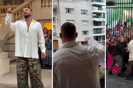 El cantante y su cercanía al público argentino. El cantante y su cercanía al público argentino.