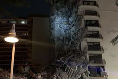 La policía de Miami Beach tuiteó una foto del edificio derrumbado. Foto: MIAMI BEACH POLICE