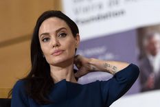 Jolie no se calló nada, respecto de lo que sucede en Gaza. Foto: Efe.