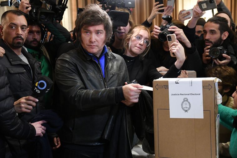 Javier Milei denunció irregularidades con respecto a sus boletas Foto: Agencia Telam