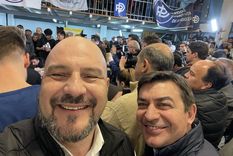 Hugo Laricchia junto a Omar De Marchi Foto: Twitter @laricchiahugo