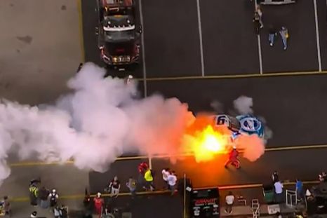 El fuego se desató tras una falla en plena competencia. El fuego se desató tras una falla en plena competencia.