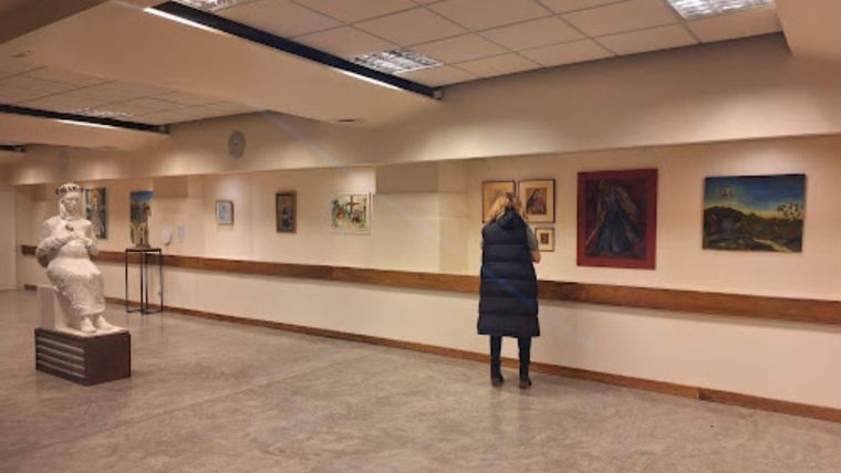 Primera expo de arte sacro en la Catedral de San Isidro. Foto: Gentileza