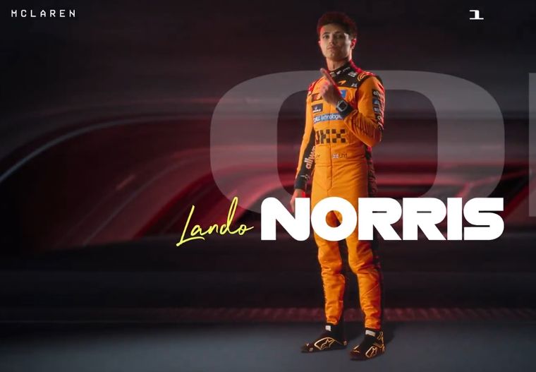 Lando Norris destronó a Verstappen y es el nuevo encargado de cerrar la presentación de la Fórmula 1. 