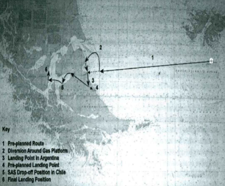 Diagrama de la Operación Plum Duff. Diagrama de la Operación Plum Duff.