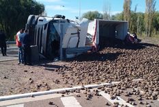 Así quedó el camión. Foto: Ministerio de Seguridad