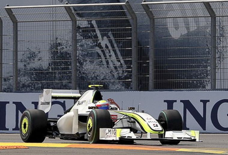 Barrichello, acá corriendo con Brown GP. Foto: EFE