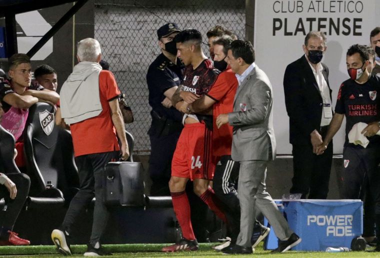 Enzo no será operado de la luxación de su codo izquierdo. Foto: @juanbalbi9