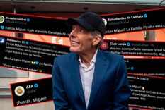 Muchos de los clubes que dirigio Russo le dedicaron un mensaje de apoyo en este difícil momento.