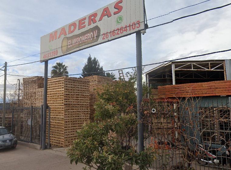La maderera robada este martes.&nbsp;