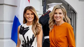 Así fueron los looks de Melania Trump y Máxima Zorreguieta. Así fueron los looks de Melania Trump y Máxima Zorreguieta.