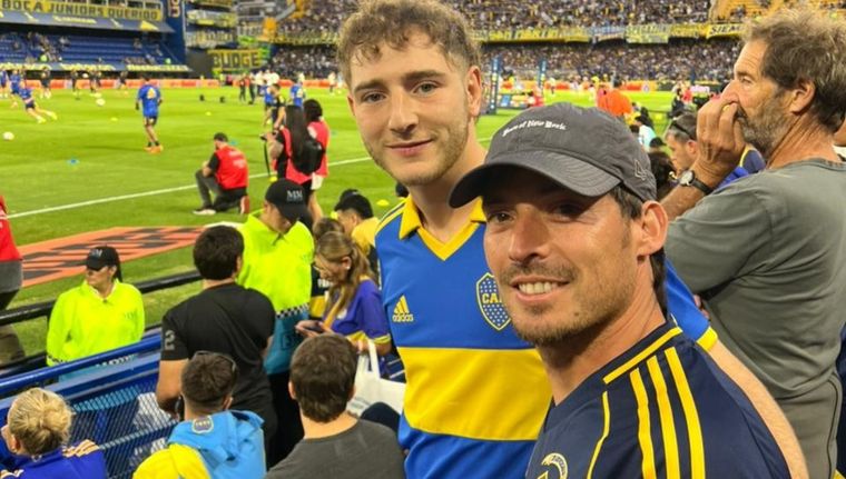 David Silva sorprendió en la Bombonera y vivió desde la platea el clásico Boca-San Lorenzo.