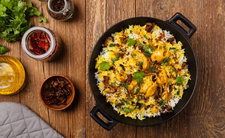 Biryani de pollo Una receta simple y en pocos minutos de esta plato clásico de la India. Foto: Shutterstock