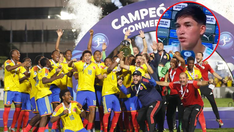 Felipe Echenique se desubicó luego de la derrota de Argentina contra Colombia en el Sudamericano Sub 17.