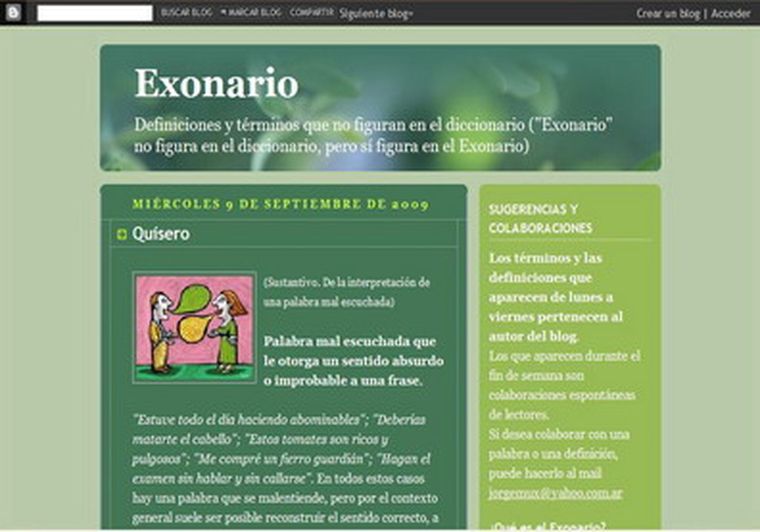 Una imagen de la portada del blog.