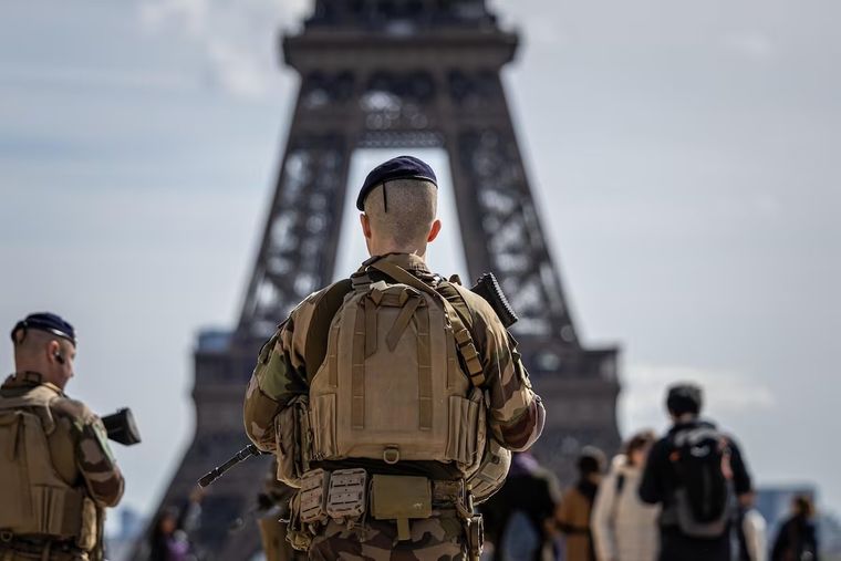Operativo seguridad francés en los Juegos Olímpicos de París 2024 Foto: Agencia EFE