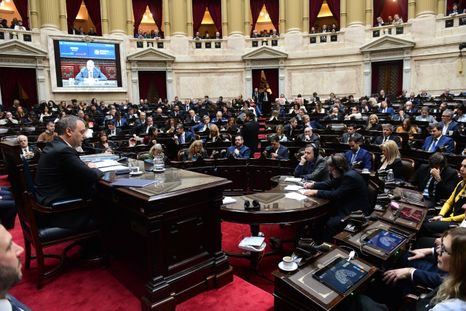 Manuel Adorni en el Congreso Manuel Adorni en el Congreso