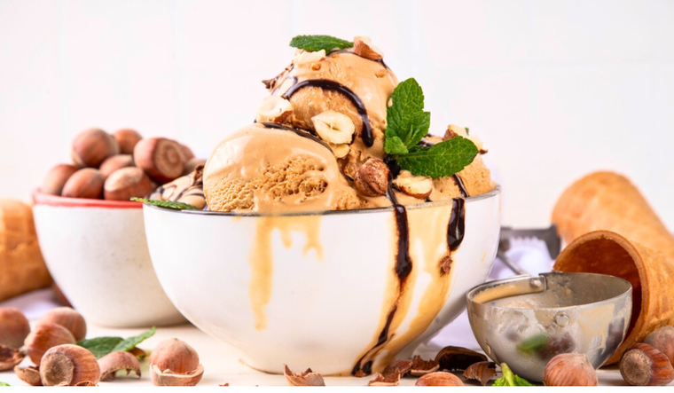 Helado de chocolate y avellana hecho en casa: guía paso a paso Foto: Shutterstock