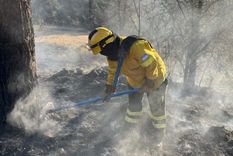 El combate contra el incendio forestal que afecta a la zona de Guasapampa, en la provincia de Córdoba continúa sin descanso desde el domingo