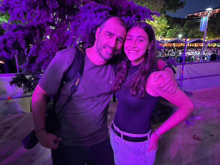 Marcelo Carubín fue con su hija Clarita. Marcelo Carubín fue con su hija Clarita.