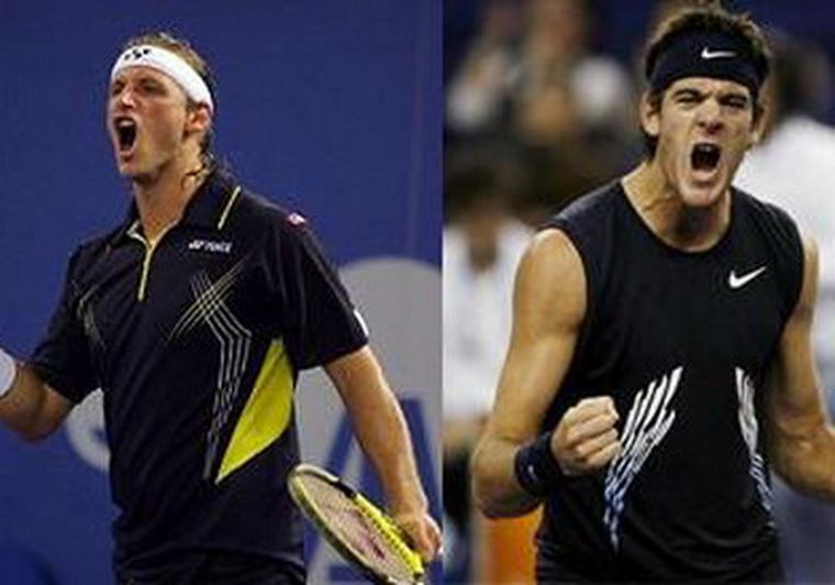 Nalbandian y Del Potro, dos ganadores. Foto: Mdz