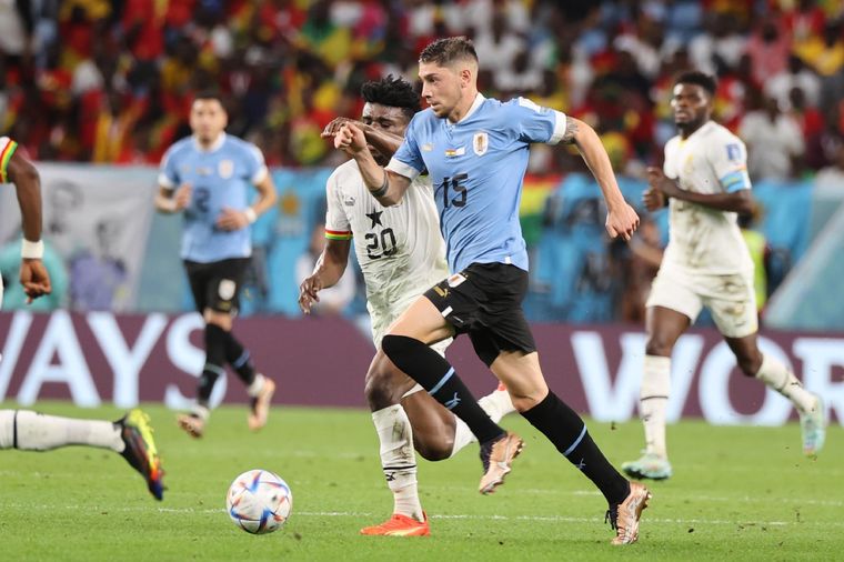 Federico Valverde La polémica actitud de Federico Valverde con el árbitro. Foto: EFE