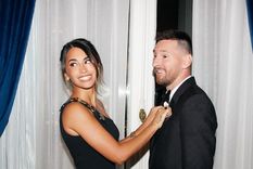 Lionel Messi junto a Antonela Roccuzzo en la gala del Balón de Oro Foto: Instagram/Antonela Roccuzzo