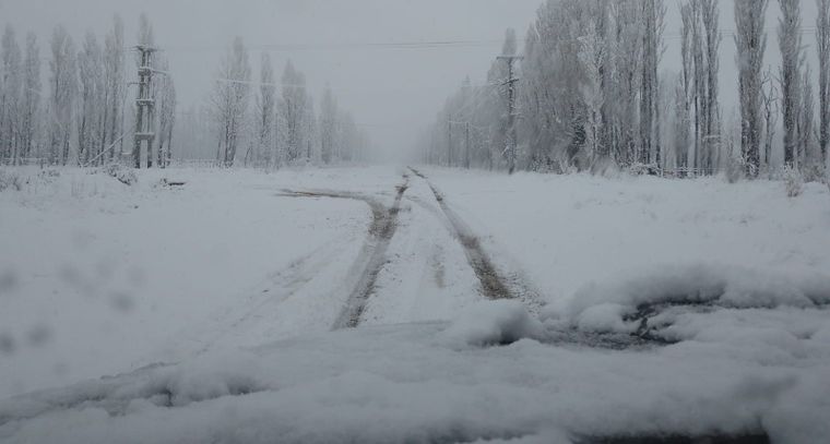 Se espera un domingo con nevadas en Mendoza. 