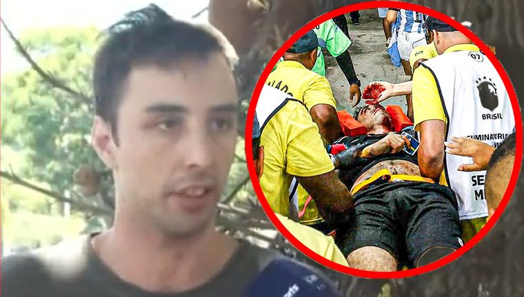 El argentino herido contó su experiencia tras lo ocurrido en el Maracaná.
