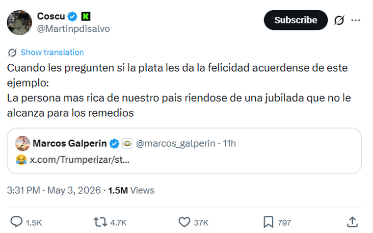 Coscu en redes.